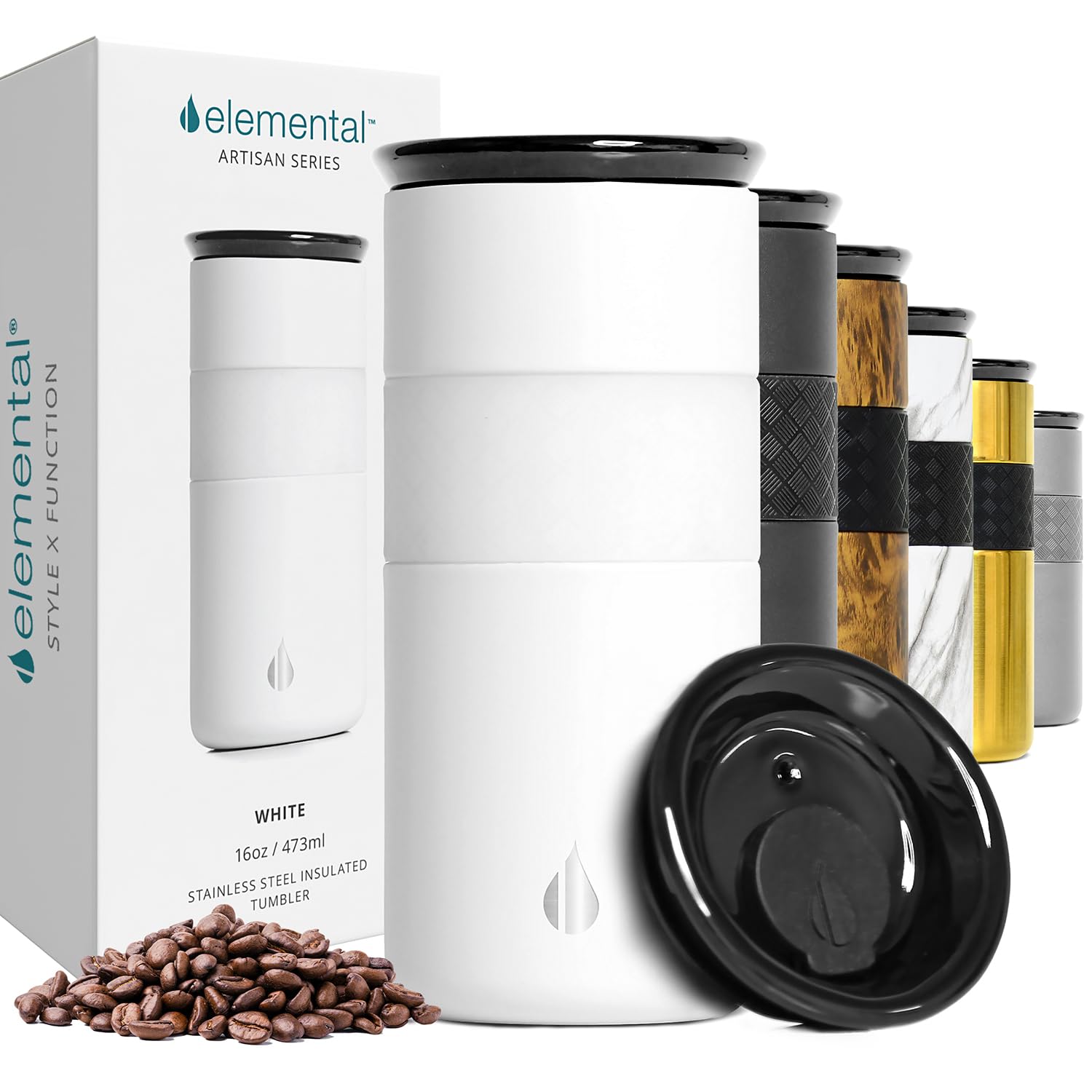 Amazon.com | Elemental Artisan Insulated Tumbler, Triple Wall